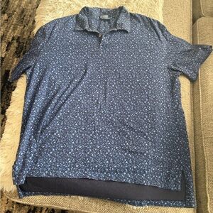 Ralph Lauren Navy Blue Floral Polo Shirt
